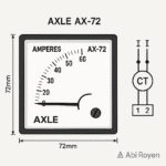 AXLE AX-72 Ampere Meter High Accuracy Industrial Meter