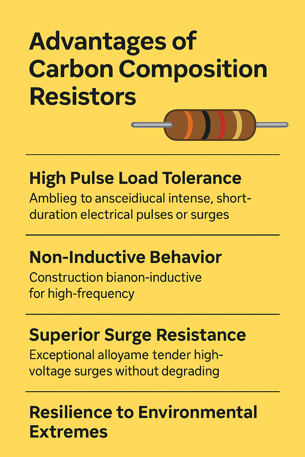 Advantages of Carbon Composition Resistors in Electronic Circuits