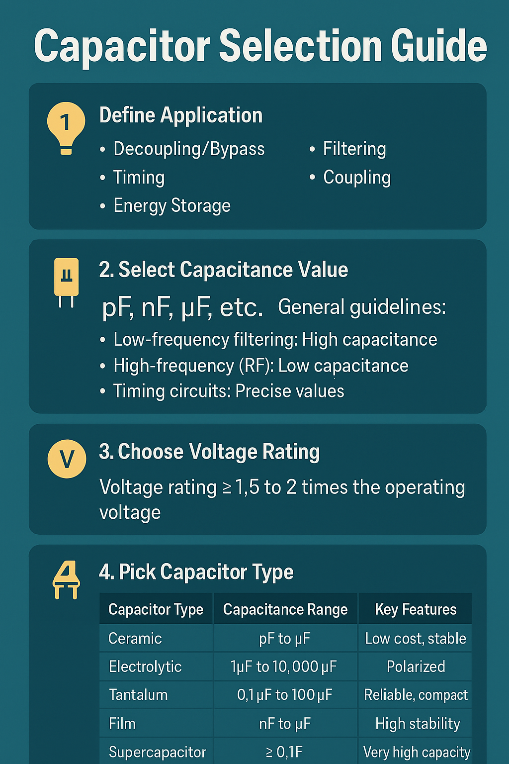 Capacitor Selection Guide