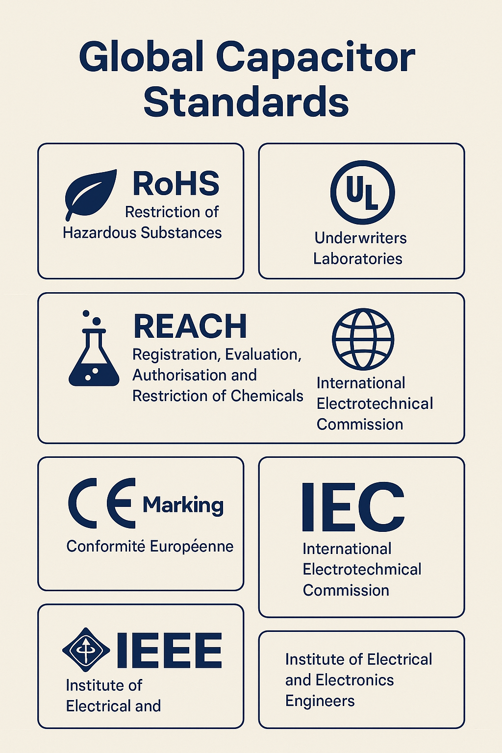 Capacitors Legal Industrial Standards