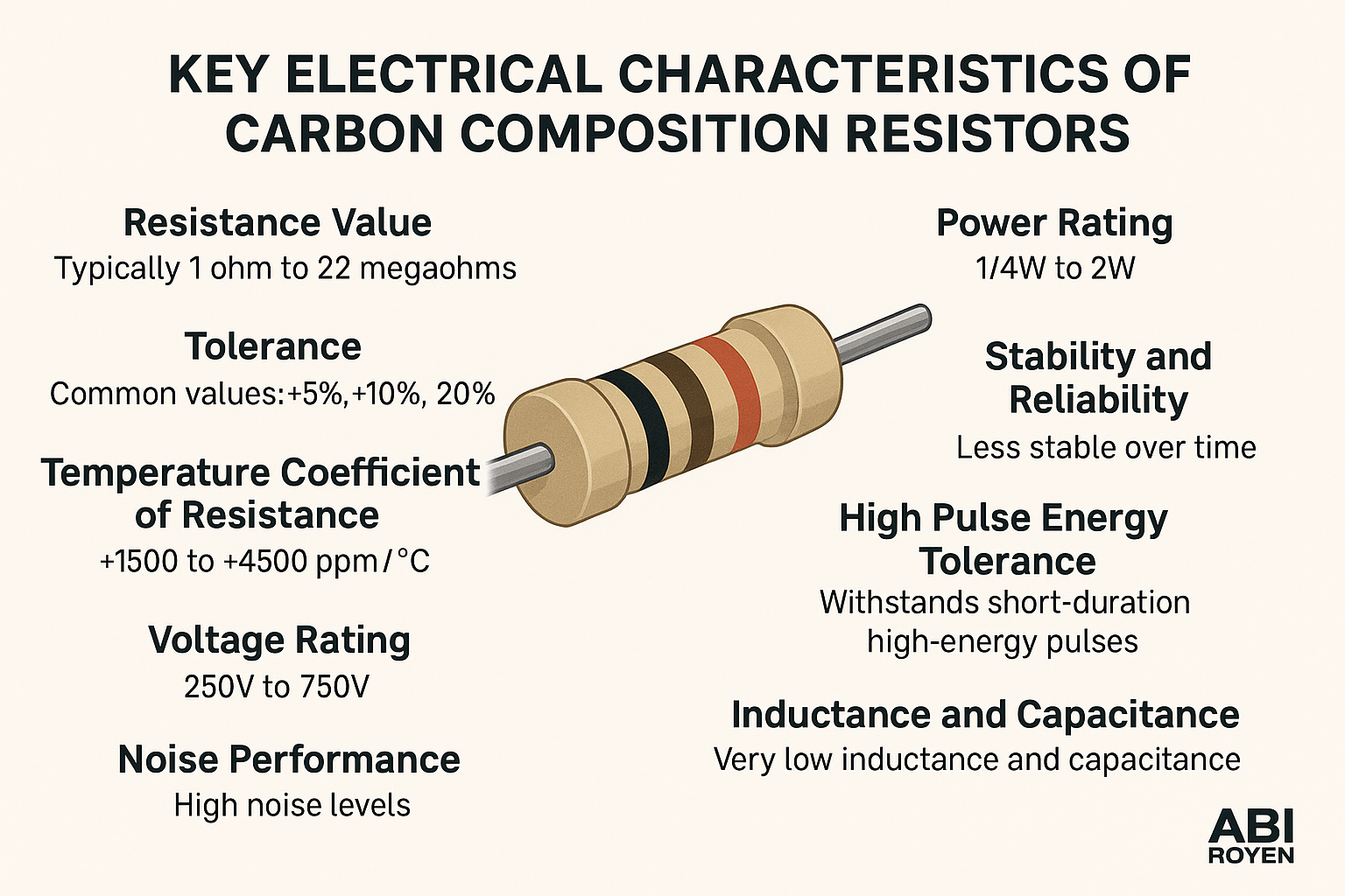 Electrical Characteristics of Carbon Composition Resistors