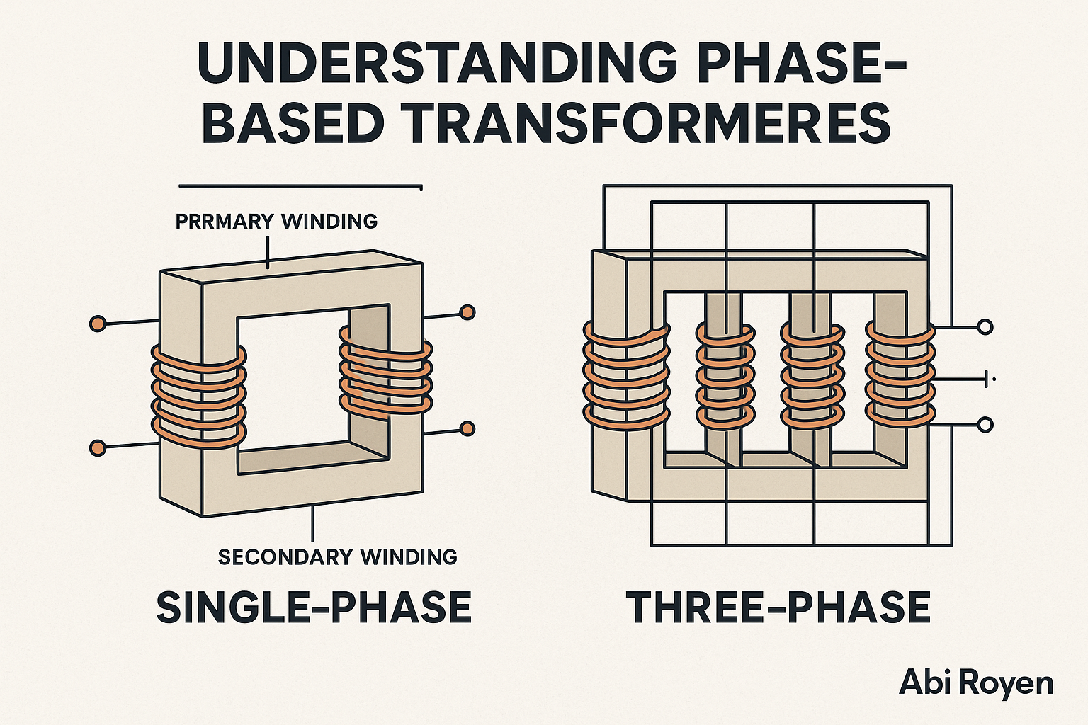 Phase-Based Transformers Differences Single and Three-Phase