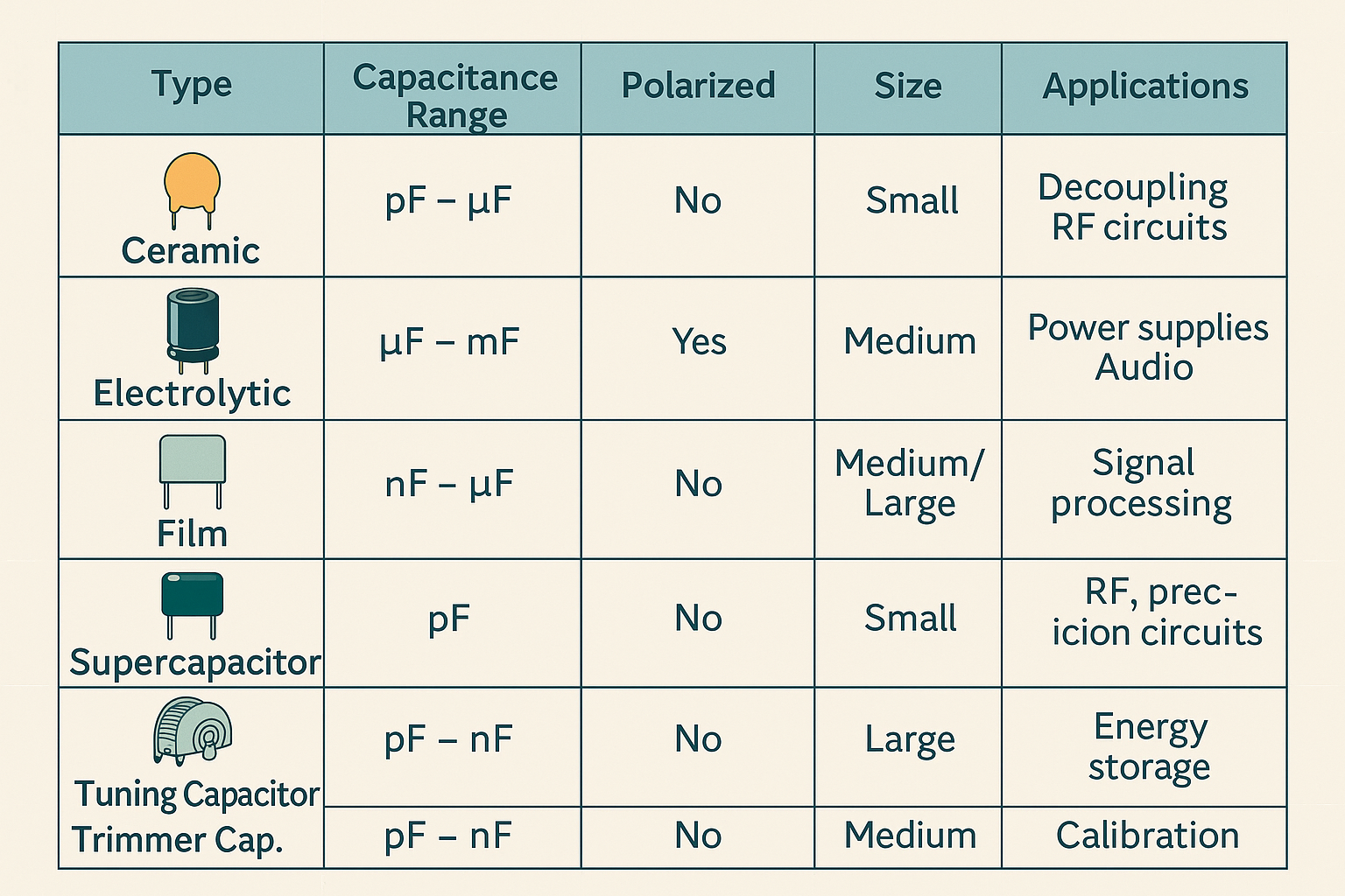 Types of Capacitors: A Complete Guide to Their Classifications and Applications