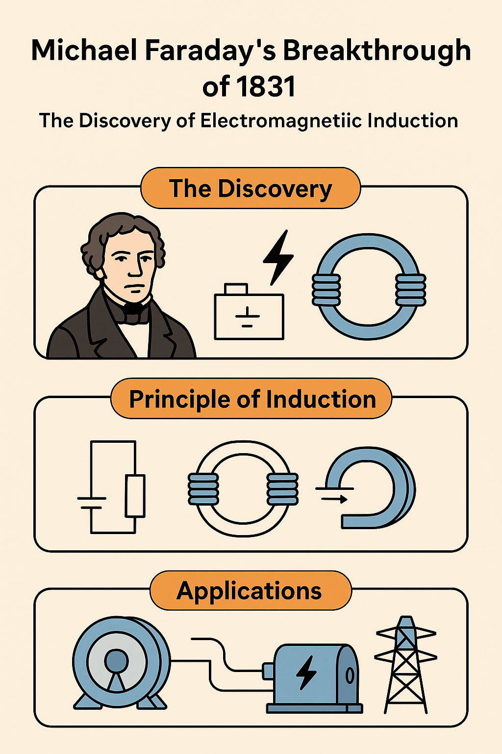 Discovery of Electromagnetic Induction