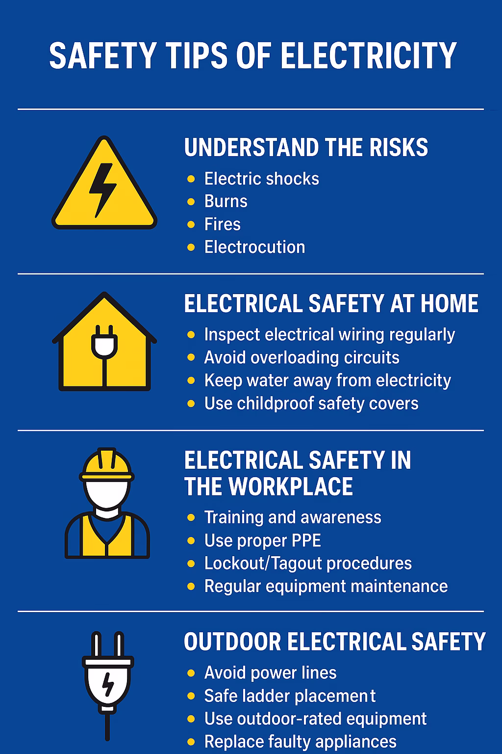 Safety Tips of Electricity