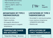 Thermocouples Type E (Nickel-Chromium / Constantan): Features, Advantages, and Applications