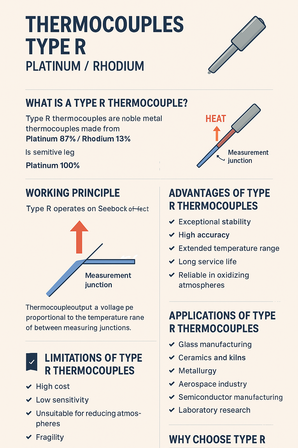 Thermocouples Type R