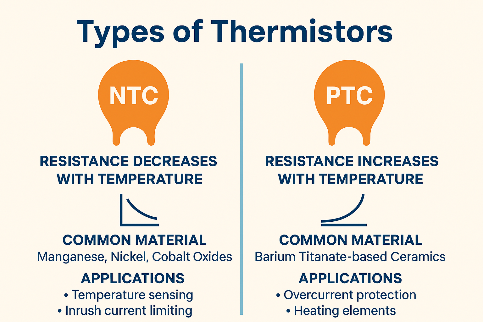 Types of Thermistors