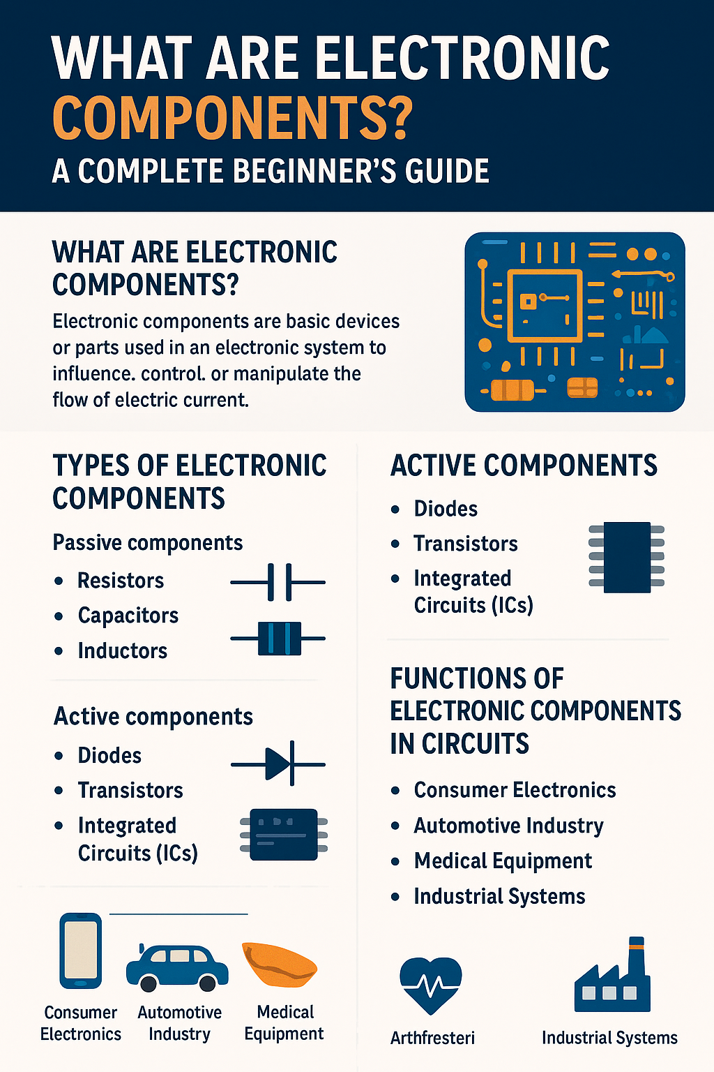 What Are Electronic Components? A Complete Beginner’s Guide