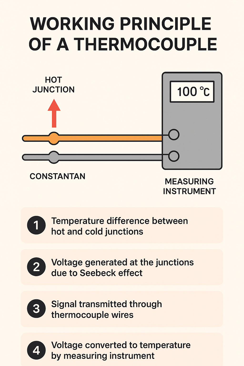 Working Principle of Thermocouple