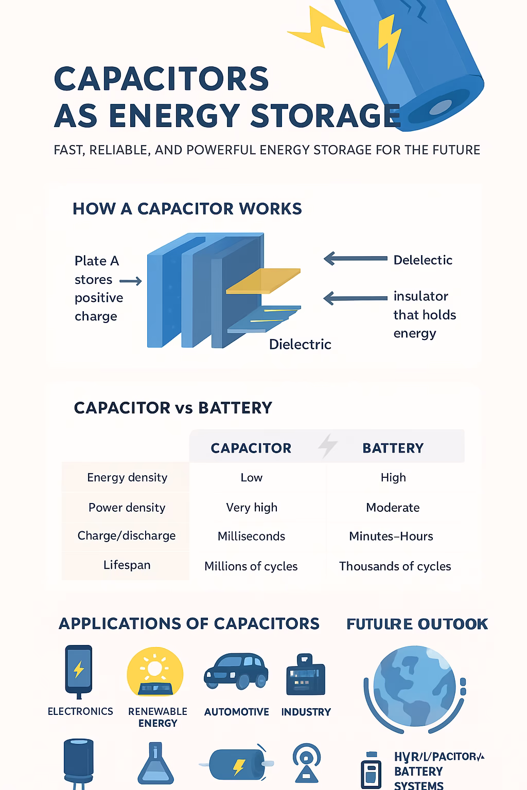 Capacitors as Energy Storage