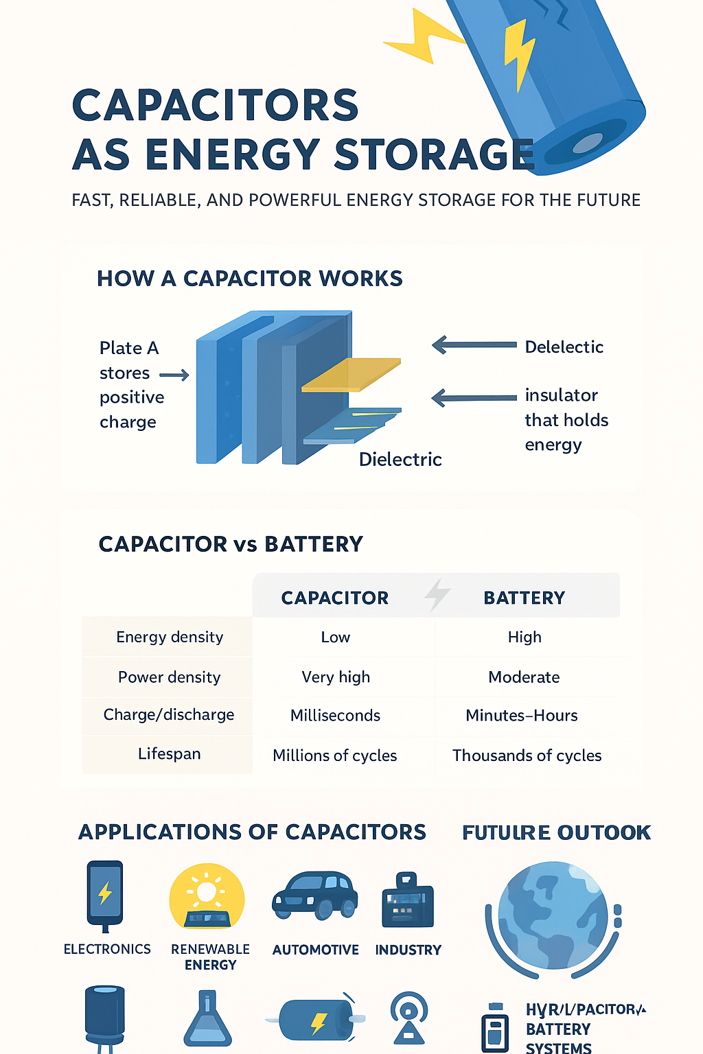 Capacitors as Energy Storage