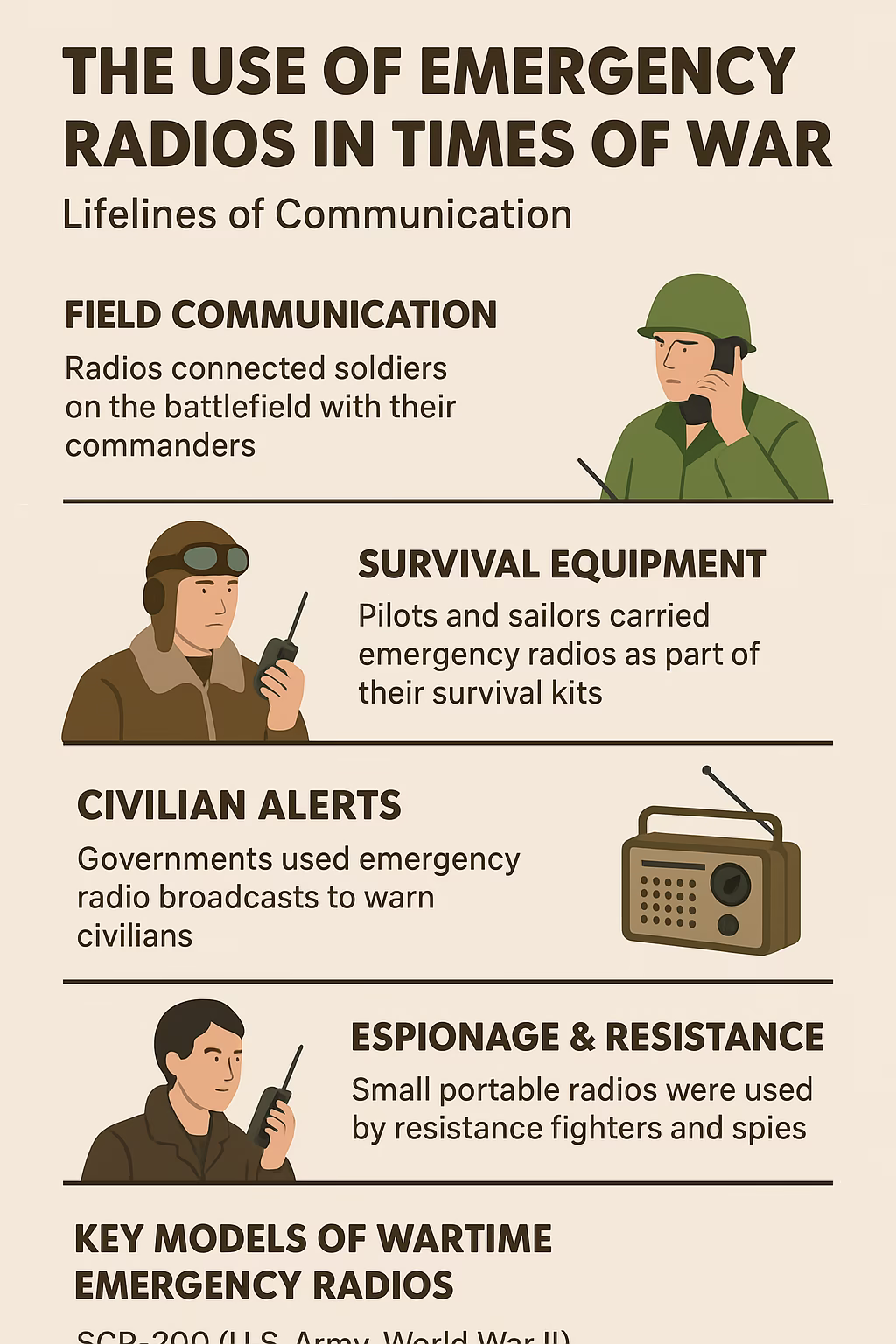 Emergency Radios War Time