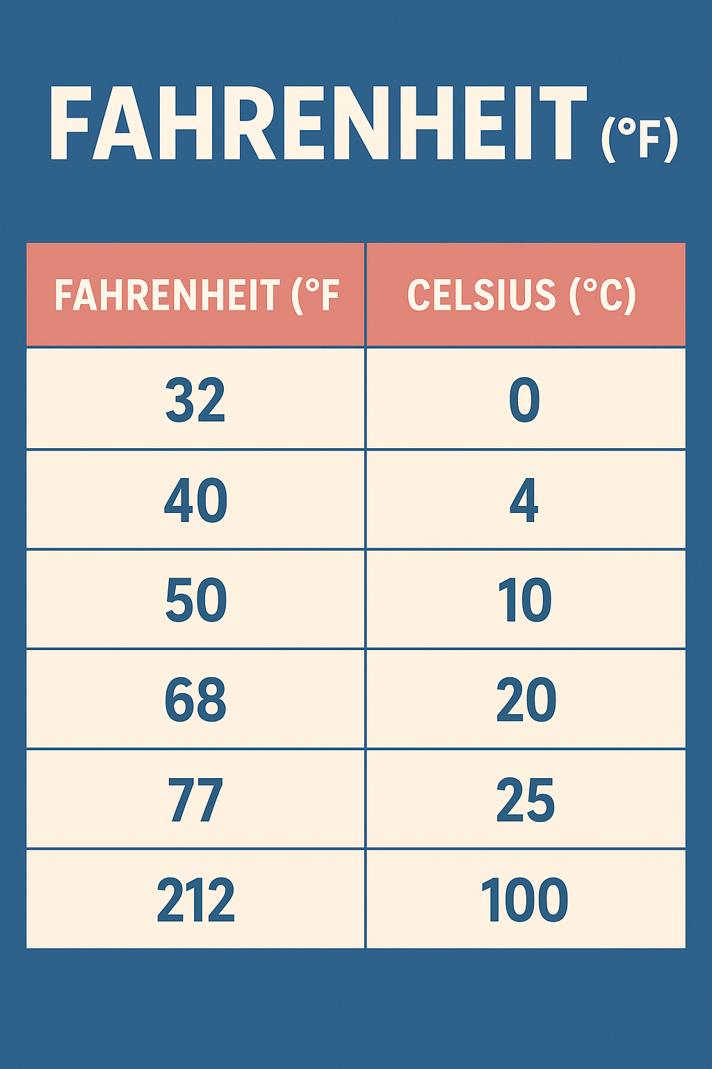 Fahrenheit (°F)