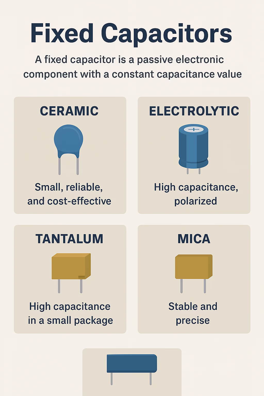 Fixed Capacitors: Types, Applications, and Key Advantages