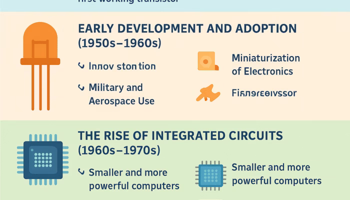 History and Development of the Transistor: From Invention to Modern Applications