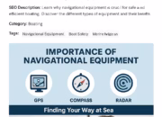 The Importance of Navigational Equipment in Modern Transportation