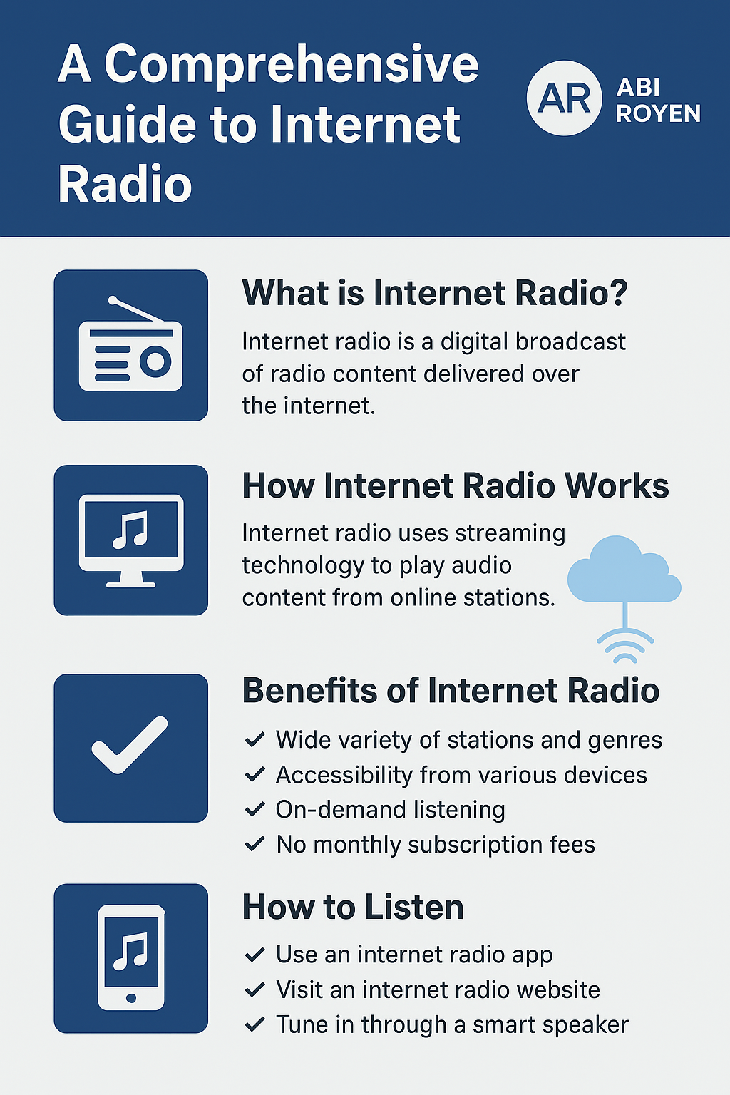 Internet Radio Infographic