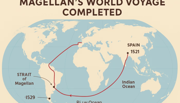 Magellan’s World Voyage Completed: The First Circumnavigation of the Earth