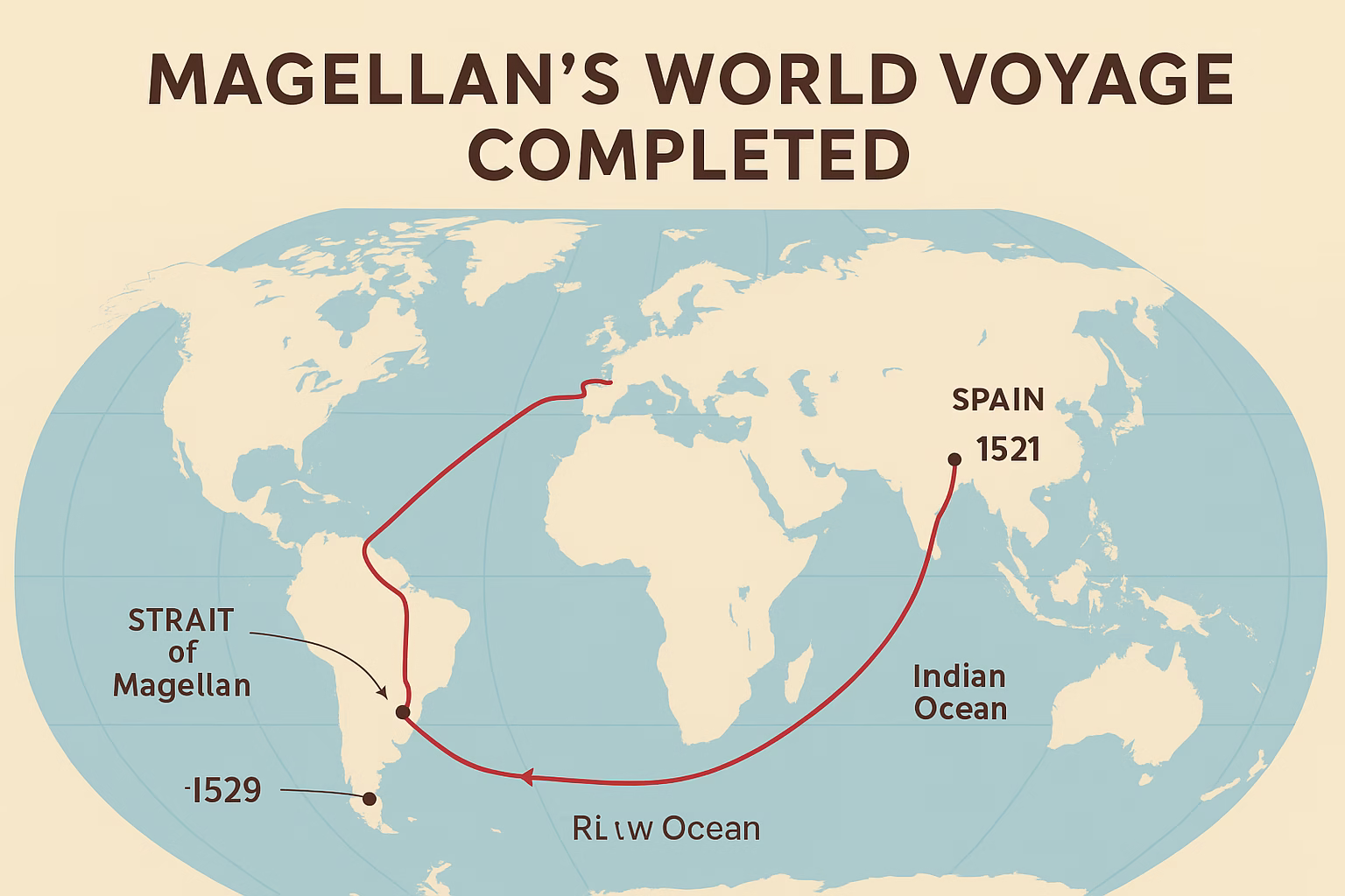 Magellan’s World Voyage Completed
