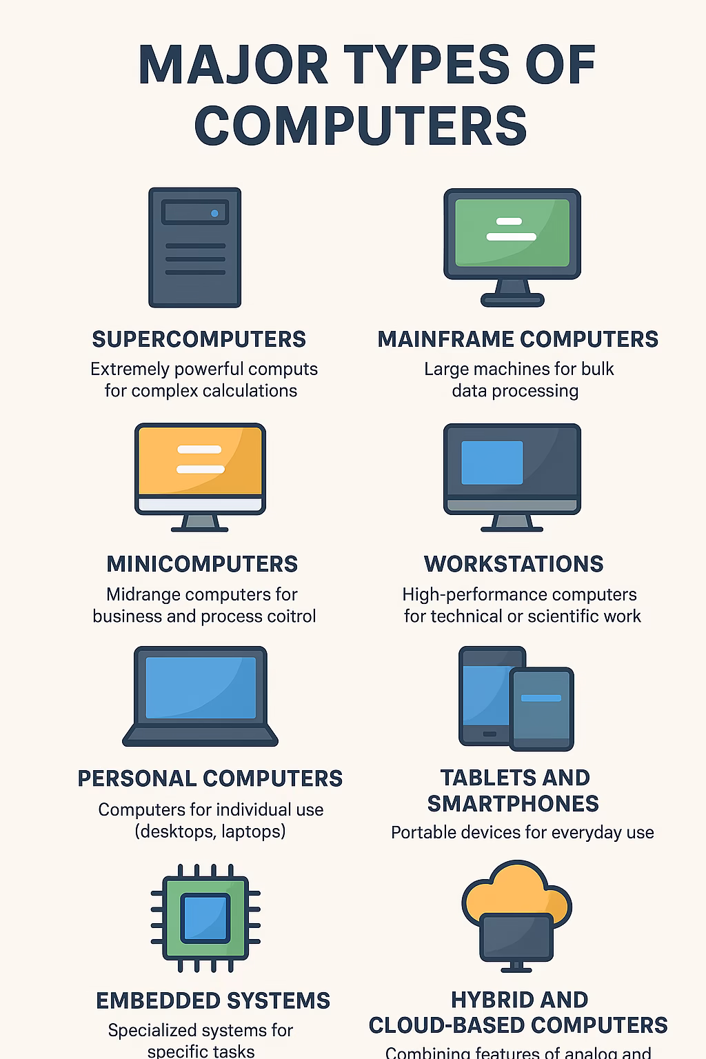 Major Types of Computers