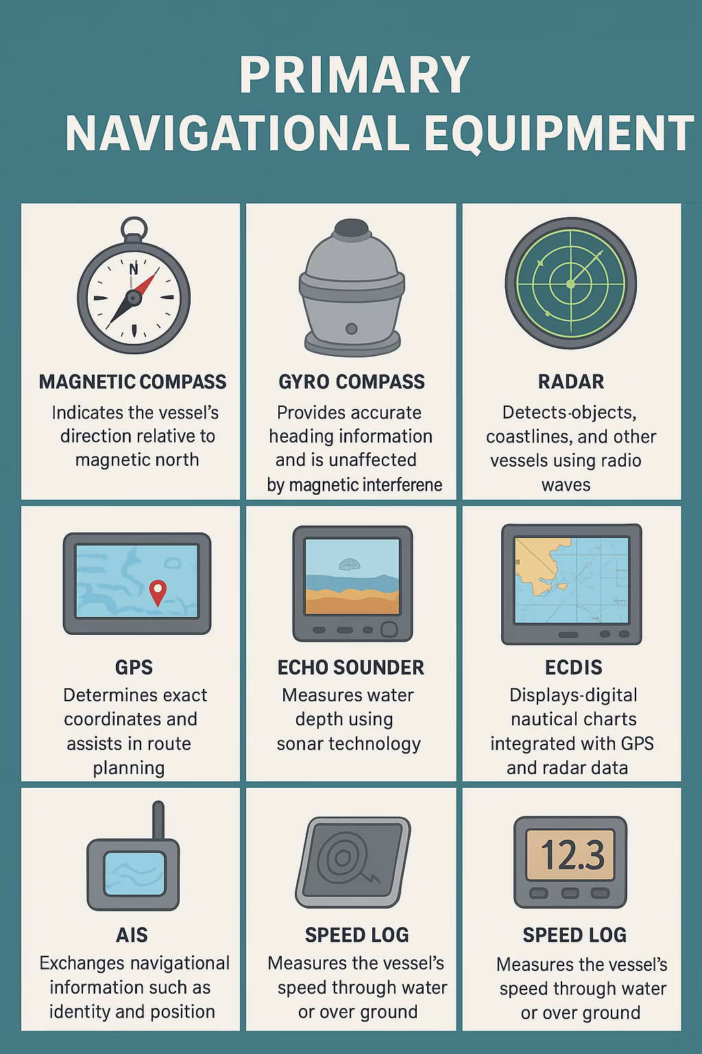 Primary Navigational Equipment Infographic