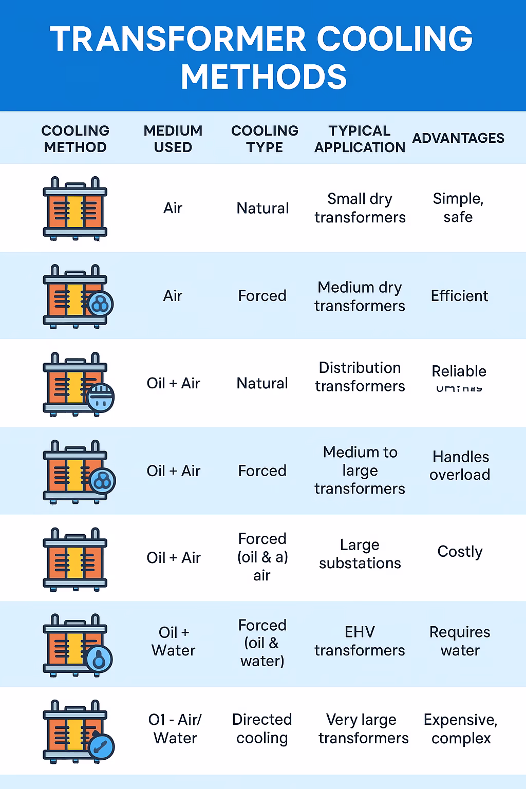 Transformer Cooling Methods: A Complete Guide to Efficiency and Reliability
