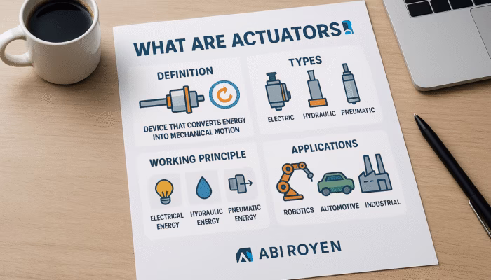What Are Actuators? A Complete Guide to Types, Functions, and Applications