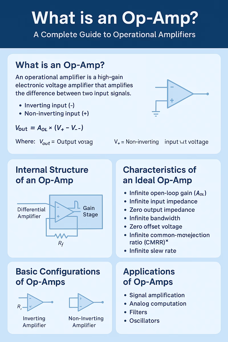 What is an Op-Amp? A Complete Guide to Operational Amplifiers